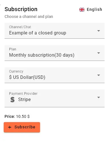 Payment Form